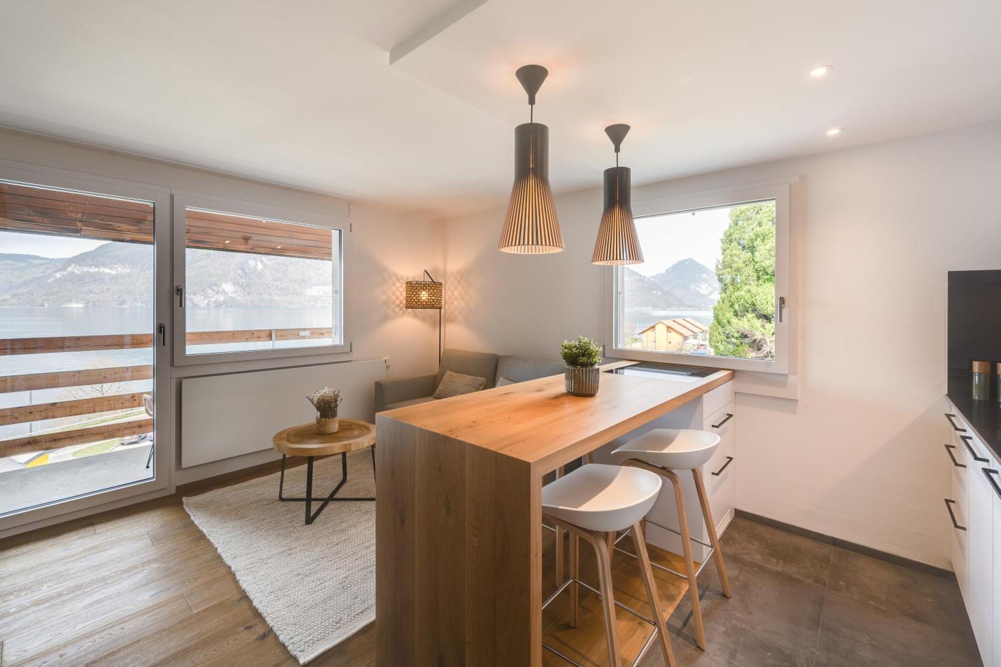 Apartment Bijou Side Panorama - Seeblick Und Erholung Nahe Interlaken *